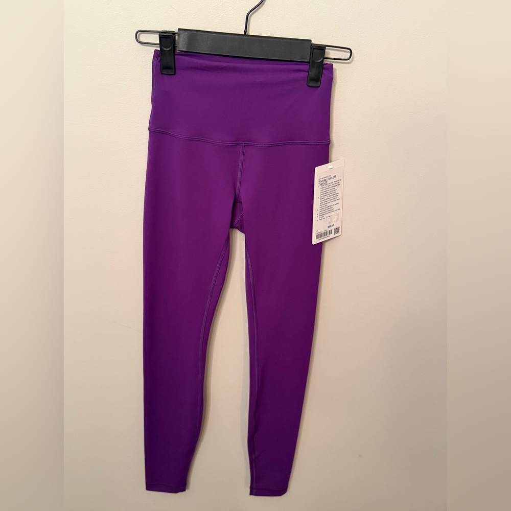 320. NWT Lululemon Wunder Train legging 28” Inseam in College Purple
